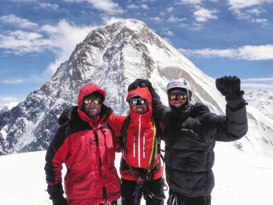 On Chapayev Peak with Khan Tengri in the background | Warren Townsden