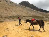 Large open terrain as we trek The Andes |  Sue Badyari